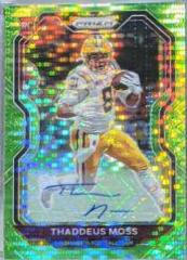 Thaddeus Moss [Autograph Neon Green Pulsar] #386
