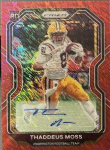 Thaddeus Moss [Autograph Red Shimmer] #386