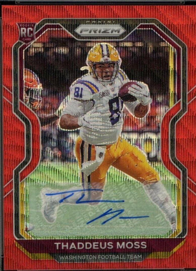 Thaddeus Moss [Autograph Red Wave] #386