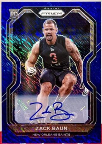 Zack Baun [Autograph Blue Shimmer] #387
