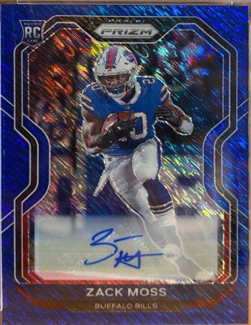 Zack Moss [Autograph Blue Shimmer] #311