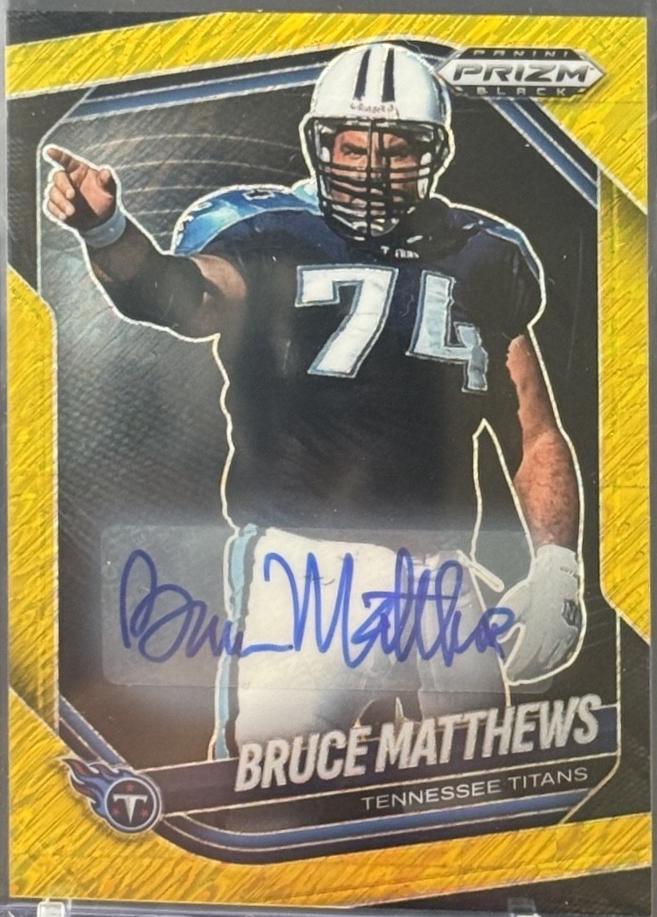 Bruce Matthews [Autograph Gold Shimmer] #146