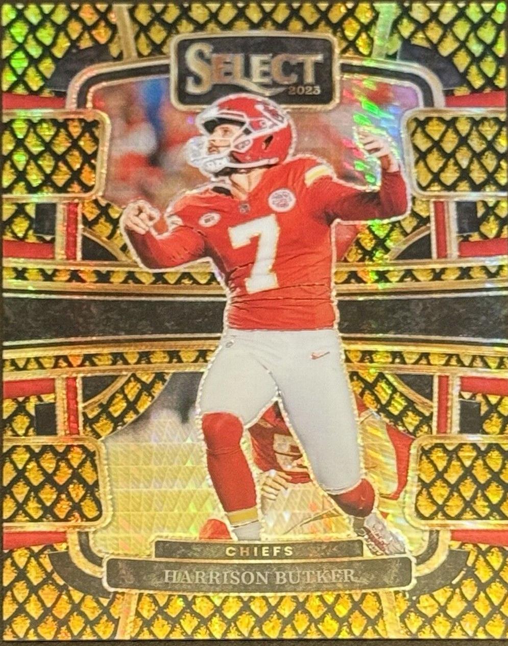 Harrison Butker [Dragon Scale Gold Prizm] #48