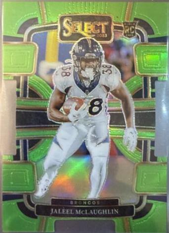 Jaleel McLaughlin [Green Prizm Die-Cut] #32