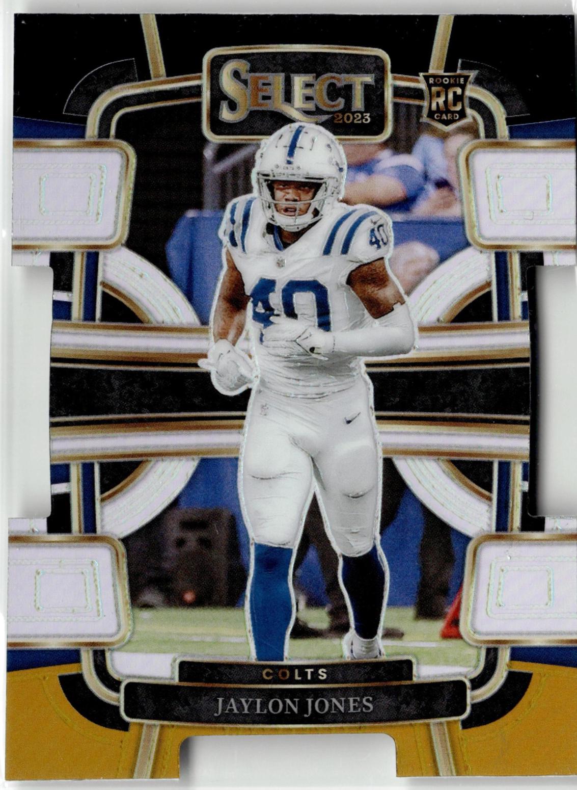 Jaylon Jones [Black Gold Prizm Die-Cut] #42