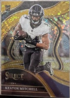 Keaton Mitchell [Disco Gold Prizm] #246