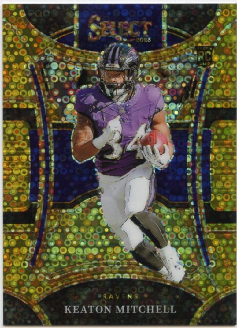 Keaton Mitchell [Disco Gold Prizm] #409
