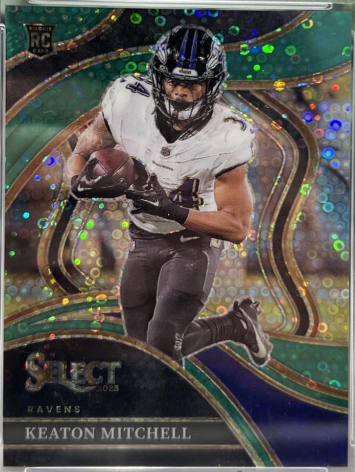 Keaton Mitchell [Disco Green Prizm] #246