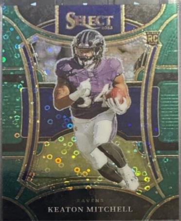 Keaton Mitchell [Disco Green Prizm] #409