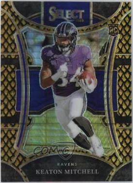 Keaton Mitchell [Dragon Scale Gold Prizm] #409