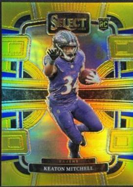 Keaton Mitchell [Gold Prizm] #10