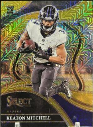 Keaton Mitchell [Gold Prizm] #246