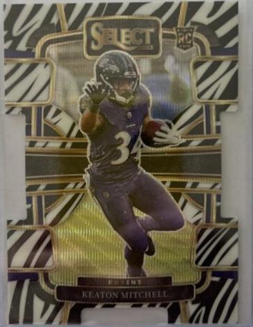 Keaton Mitchell [Zebra Prizm] #10