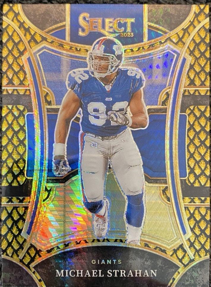 Michael Strahan [Dragon Scale Gold Prizm] #472