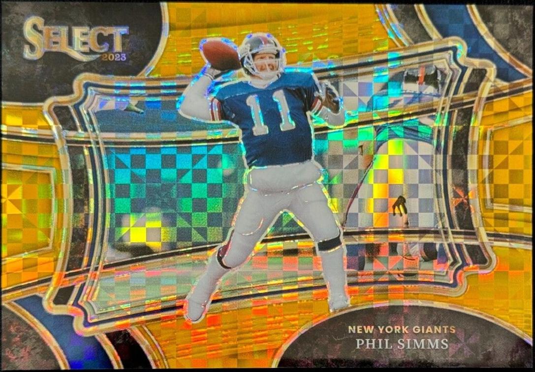 Phil Simms [Gold Prizm] #372