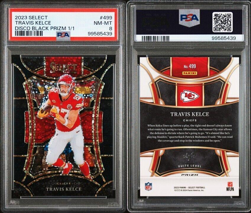Travis Kelce [Disco Black Prizm] #499