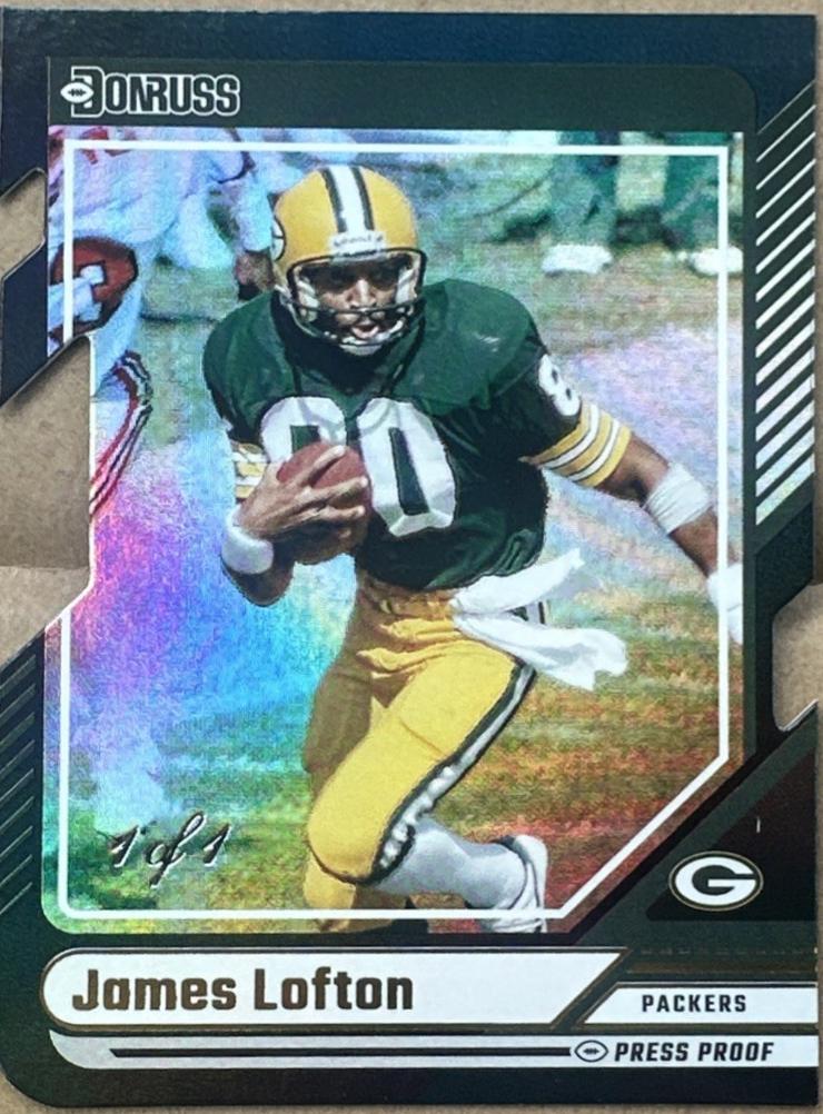 James Lofton [Black Press Proof Die-Cut] #161