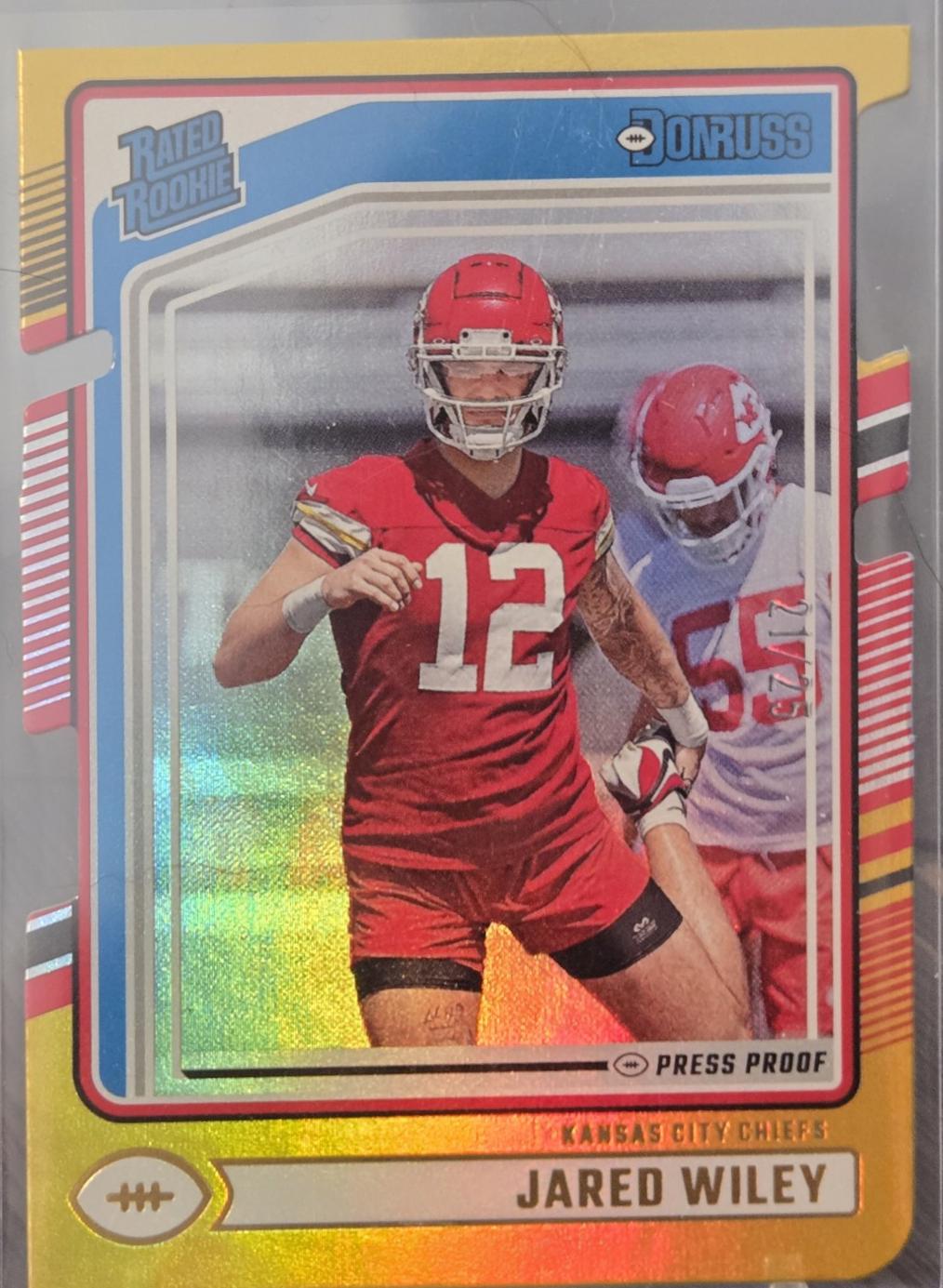 Jared Wiley [Gold Press Proof Die-Cut] #387