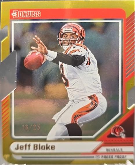 Jeff Blake [Gold Press Proof Die-Cut] #172