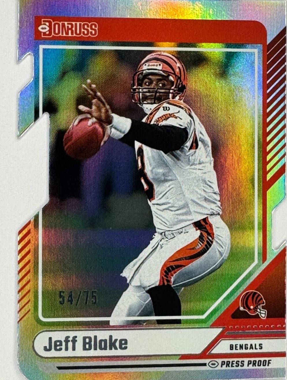 Jeff Blake [Silver Press Proof Die-Cut] #172