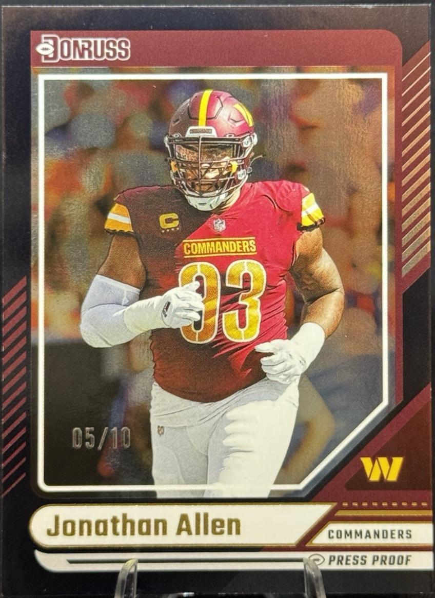 Jonathan Allen [Black Press Proof] #61