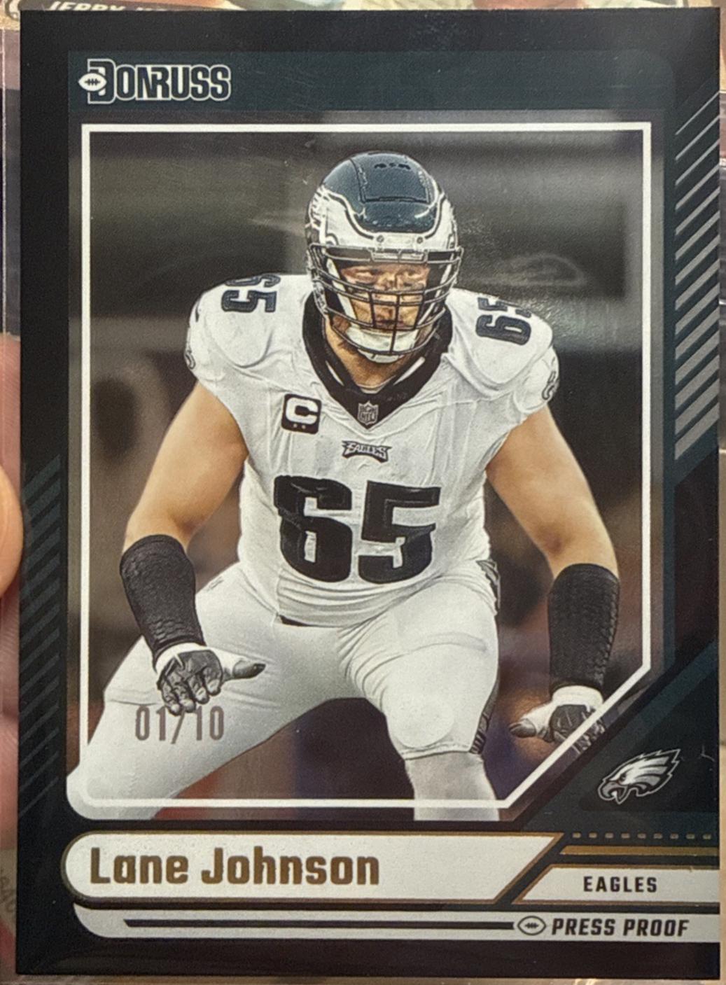Lane Johnson [Black Press Proof] #93