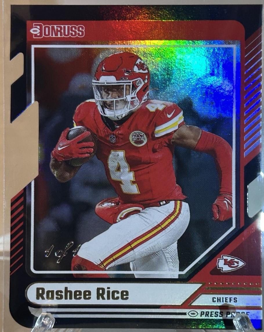 Rashee Rice [Black Press Proof Die-Cut] #233