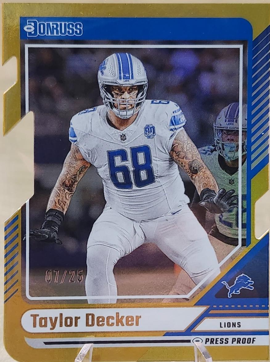 Taylor Decker [Gold Press Proof Die-Cut] #281