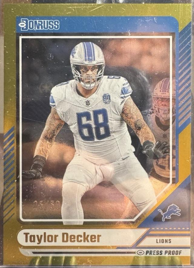 Taylor Decker [Gold Press Proof] #281