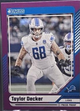 Taylor Decker [Purple Press Proof] #281