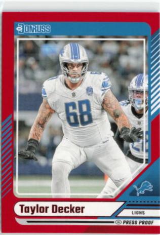 Taylor Decker [Red Press Proof] #281