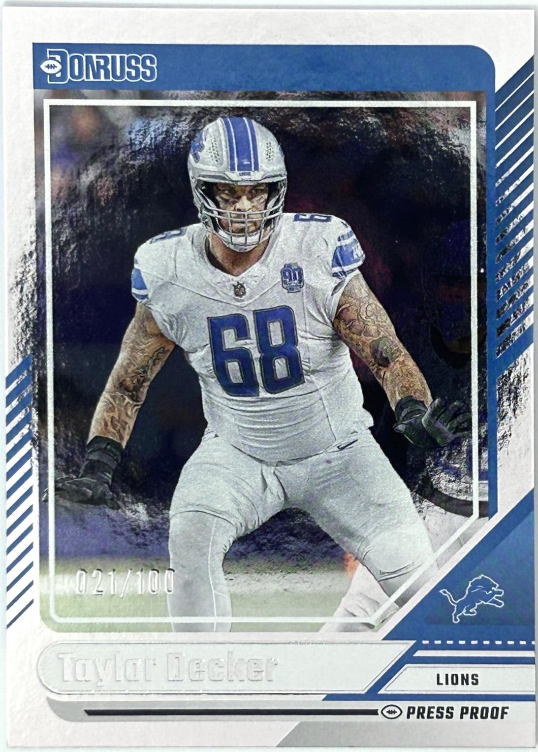Taylor Decker [Silver Press Proof] #281