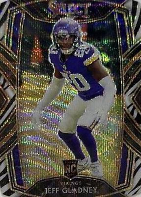 Jeff Gladney [Zebra Prizm Die Cut] #293