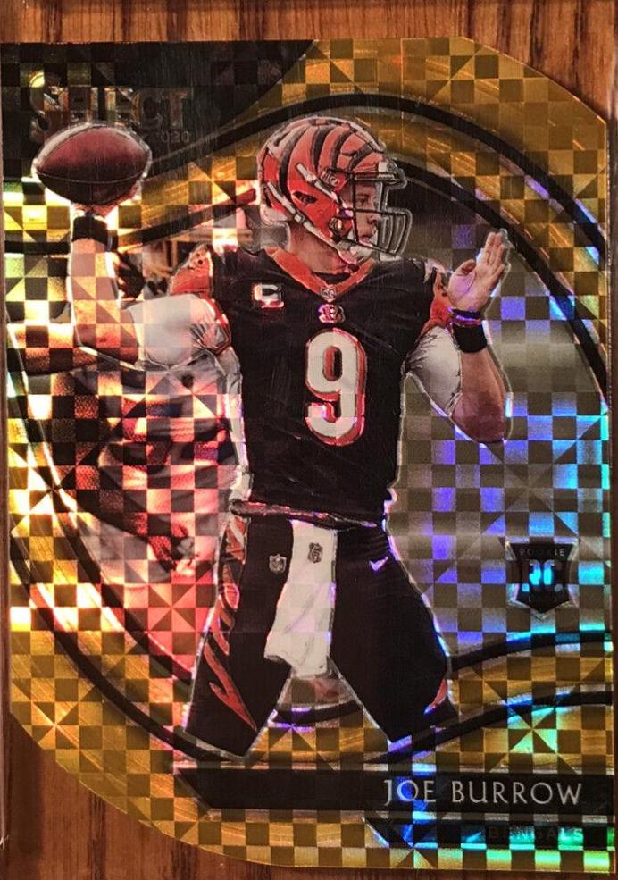 Joe Burrow [Gold Prizm Die Cut] #346