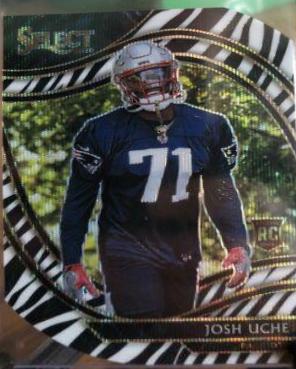 Josh Uche [Zebra Prizm Die Cut] #395