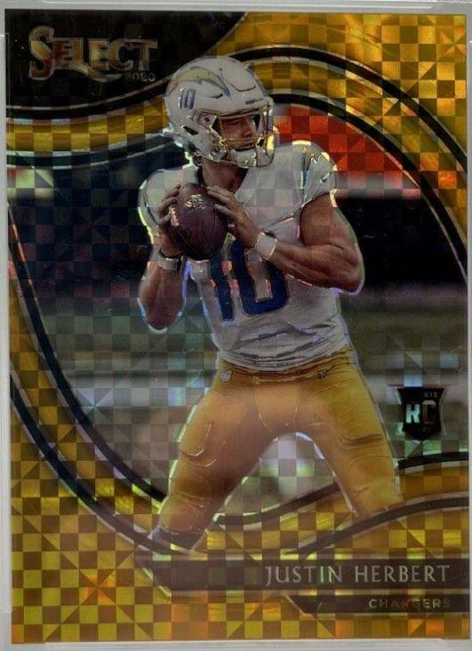 Justin Herbert [Gold Prizm] #344