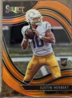 Justin Herbert [Neon Orange Pulsar Prizm] #344