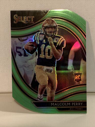 Malcolm Perry [Neon Green Prizm Die Cut] #399