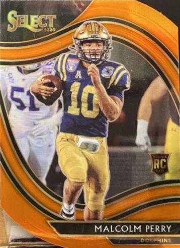 Malcolm Perry [Orange Prizm Die Cut] #399