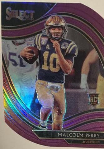 Malcolm Perry [Purple Prizm Die Cut] #399