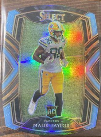 Malik Taylor [Light Blue Prizm Die Cut] #282