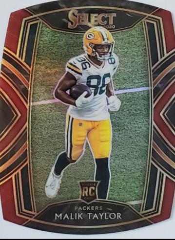 Malik Taylor [Maroon Prizm Die Cut] #282
