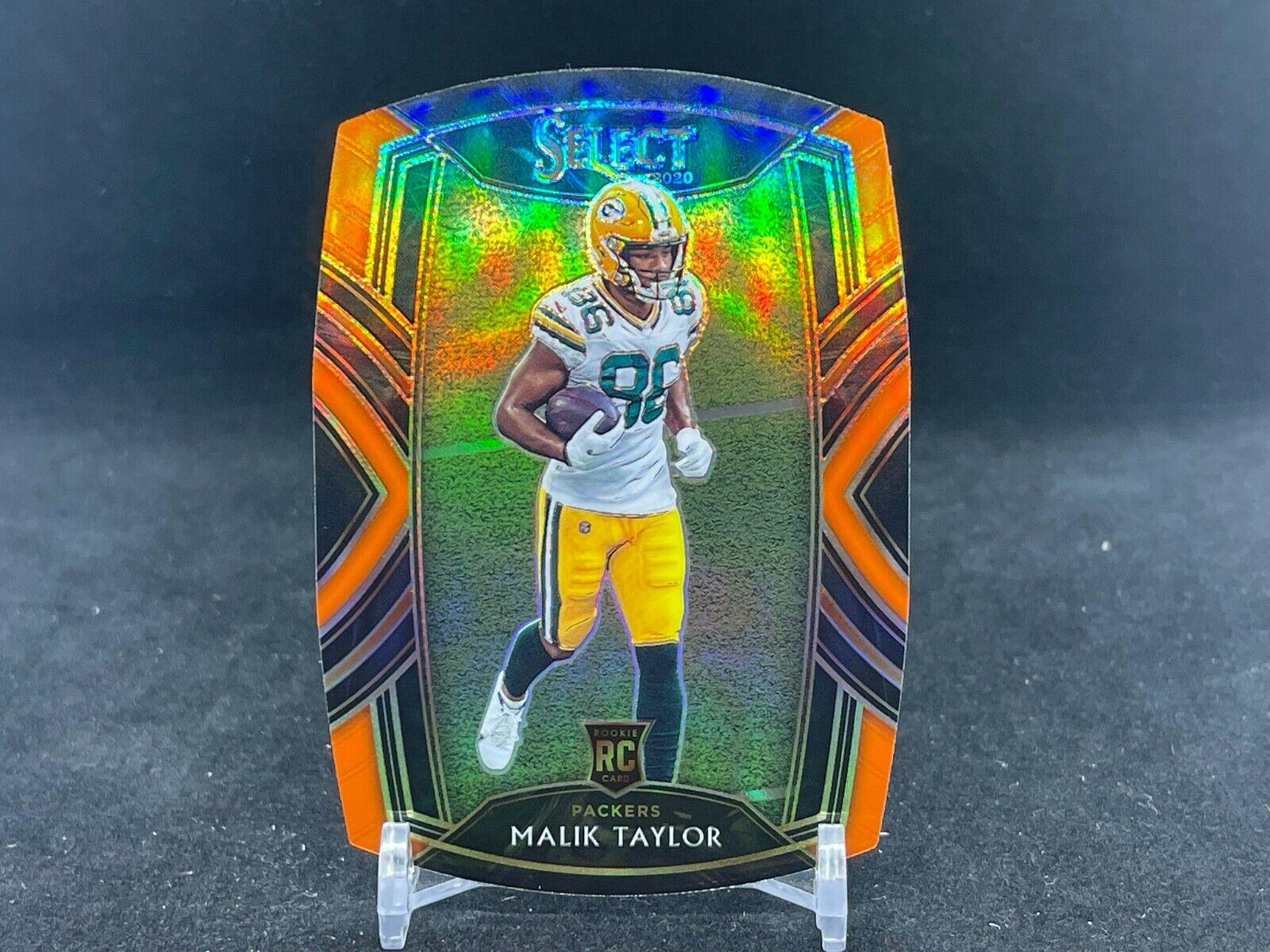 Malik Taylor [Orange Prizm Die Cut] #282