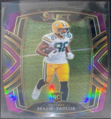 Malik Taylor [Purple Prizm Die Cut] #282