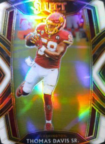 Thomas Davis Sr. [White Prizm Die Cut] #221