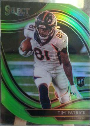 Tim Patrick [Neon Green Prizm Die Cut] #375