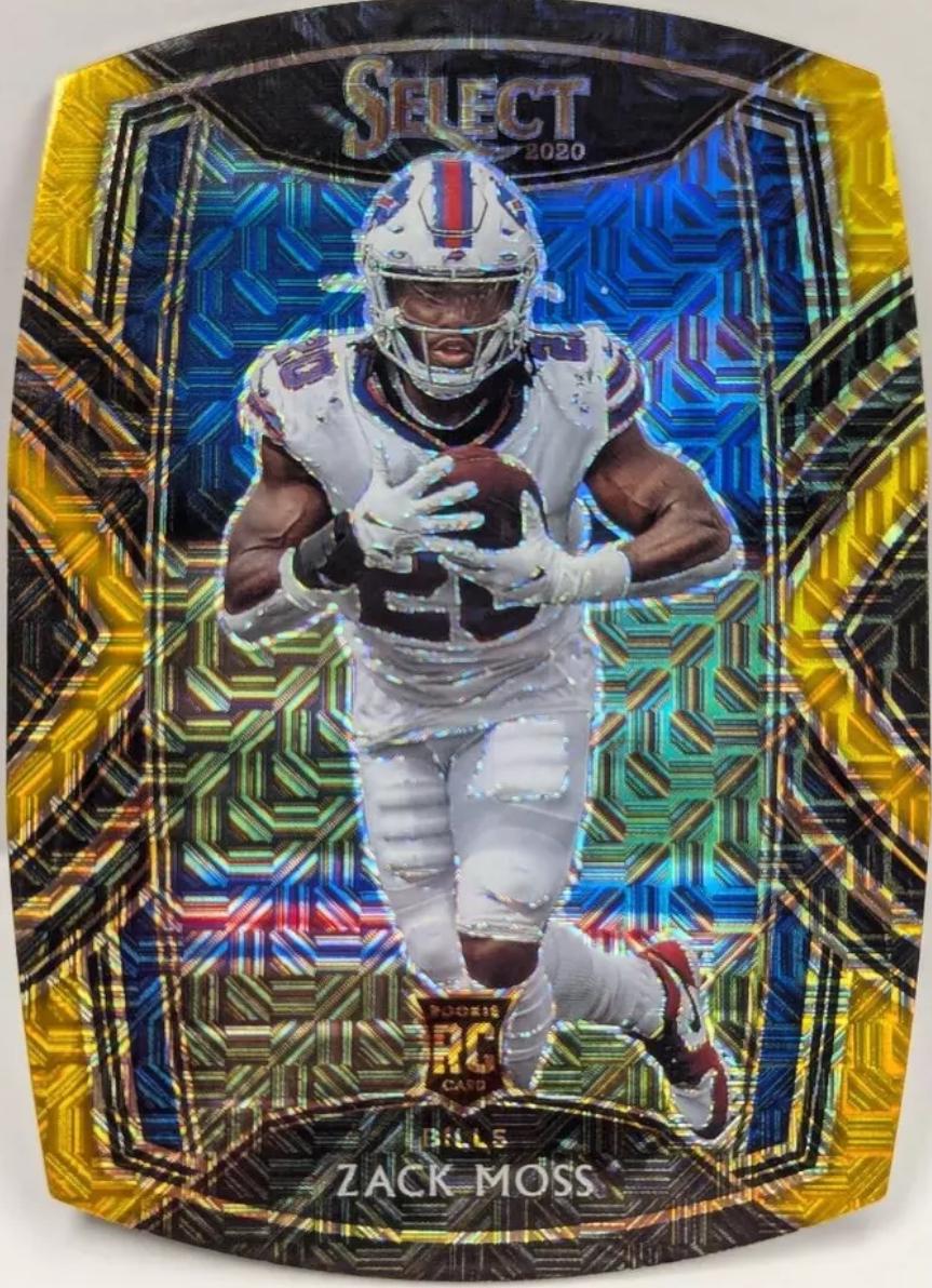 Zack Moss [Gold Prizm Die Cut] #269