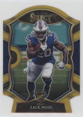 Zack Moss [Gold Prizm Die Cut] #69