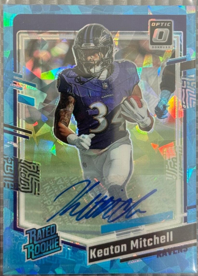 Keaton Mitchell [Ice Autograph] #207