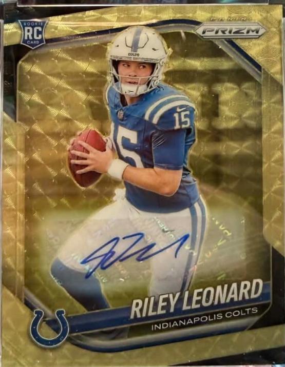 Riley Leonard [Rookie Autograph Gold Vinyl] #342